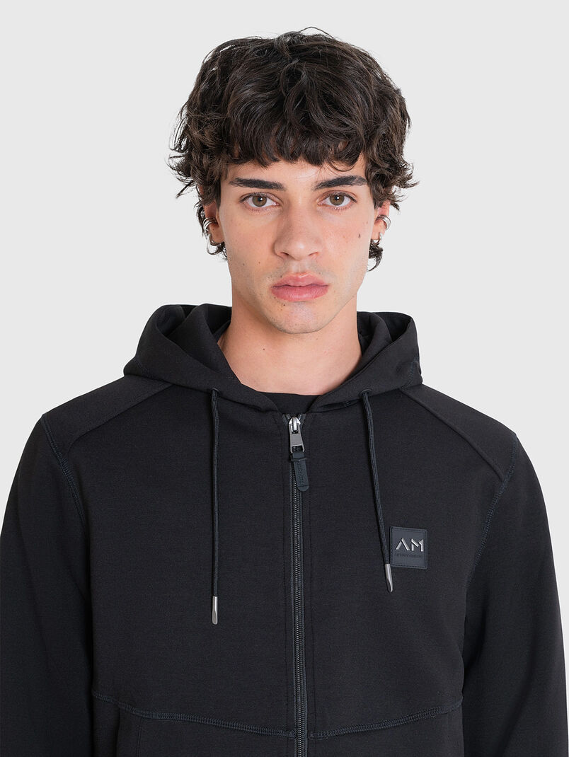 Black sweatshirt with logo - 3