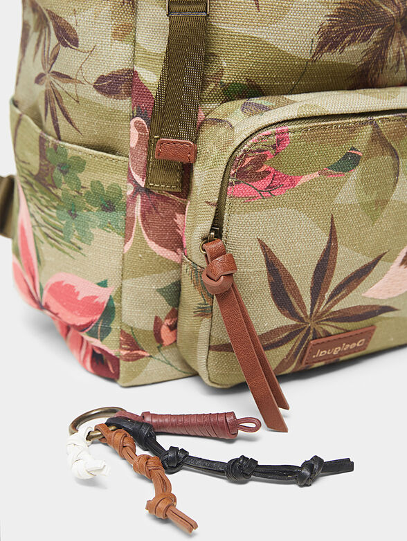 Backpack with floral print - 3