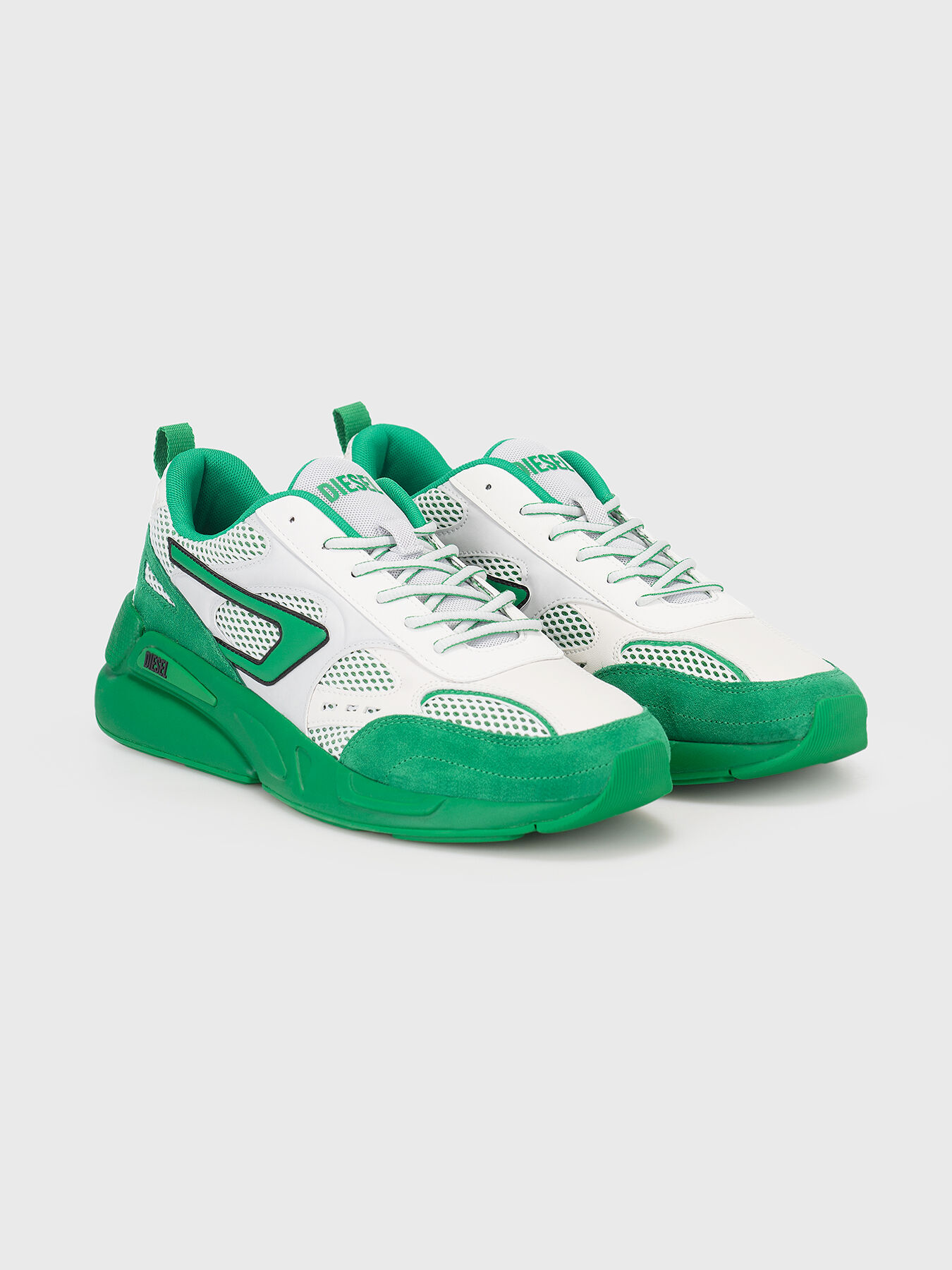 S-SERENDIPITY sports shoes with green accents brand DIESEL