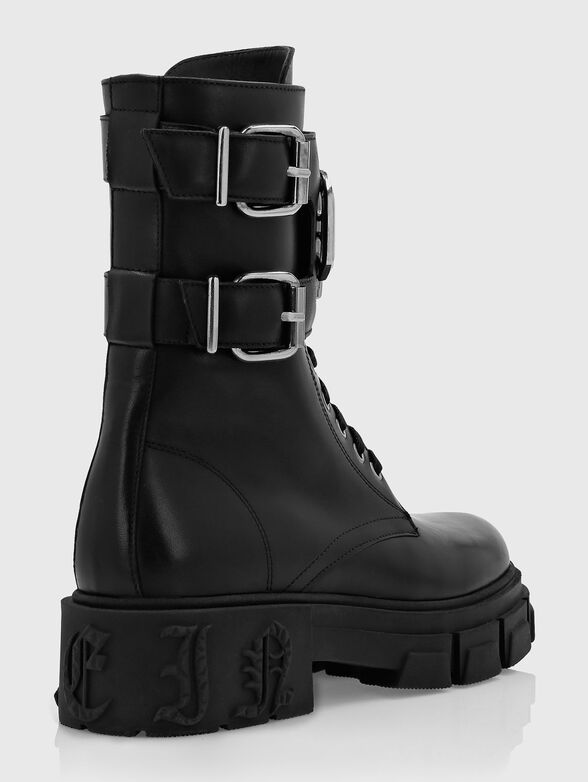 Black leather boots - 3
