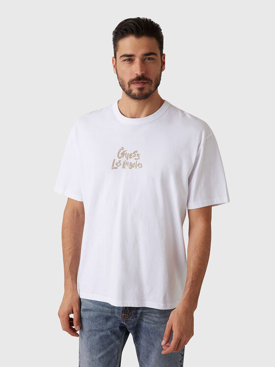 Oversized T-shirt with accent back - 1