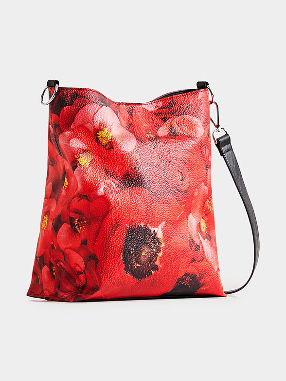 Bag with floral red print - 4