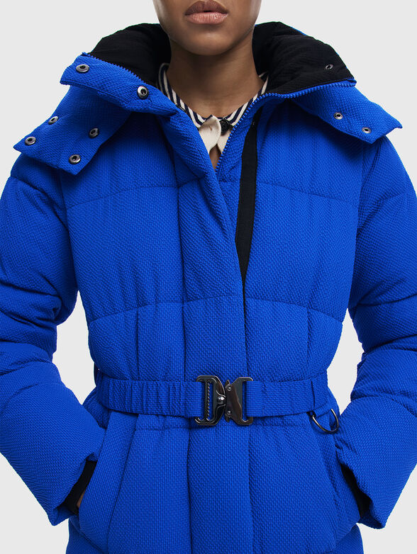 CINTURON2 long jacket with belt - 6