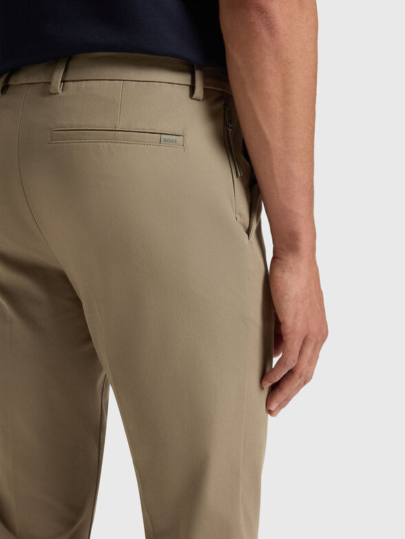 Cotton slim trousers - 3