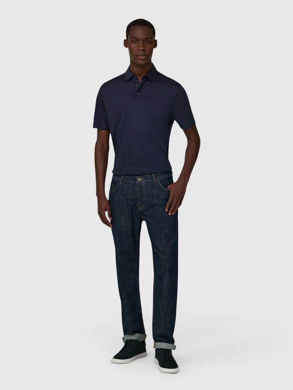 Cotton-blend polo shirt - 2