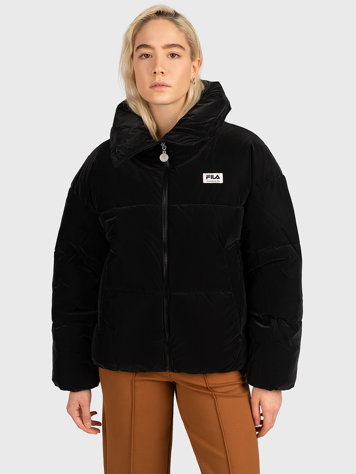 TRILJ black puff jacket brand FILA Globalbrandsstore en