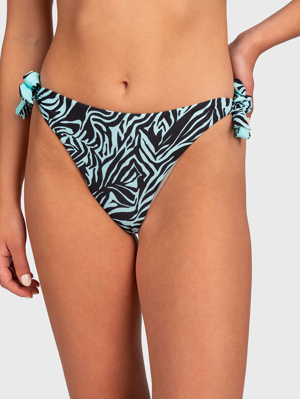 Animal print bikini brief - 1