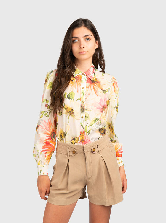 Риза CLARA от памучен бленд - 1