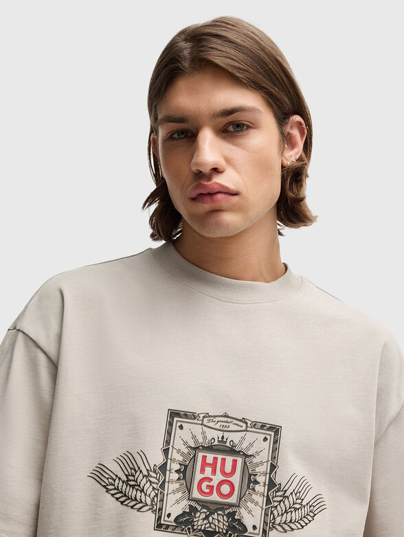 DEYTIMO black T-shirt with logo print - 4