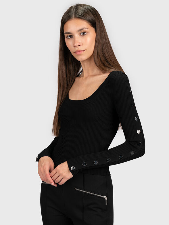 Sweater with buttones on the sleeves - 1