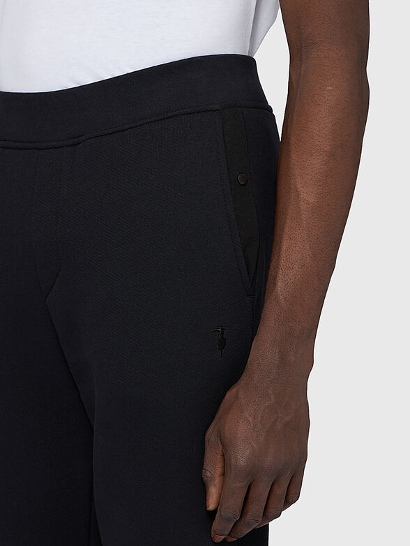 Sport trousers with logo embroidery - 3