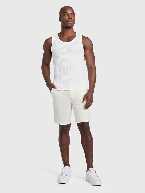 CLEMENT cotton and linen shorts - 4