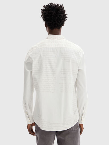 Cotton shirt with print  - 3