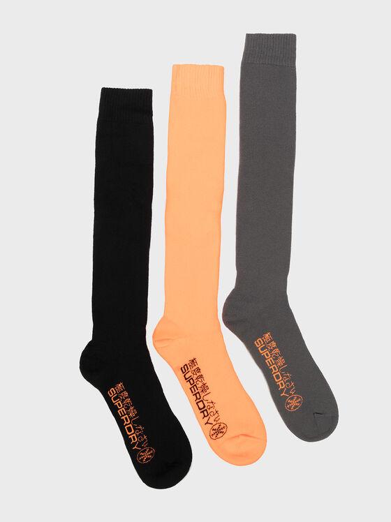 Сет от три чифта чорапи с лого - 1