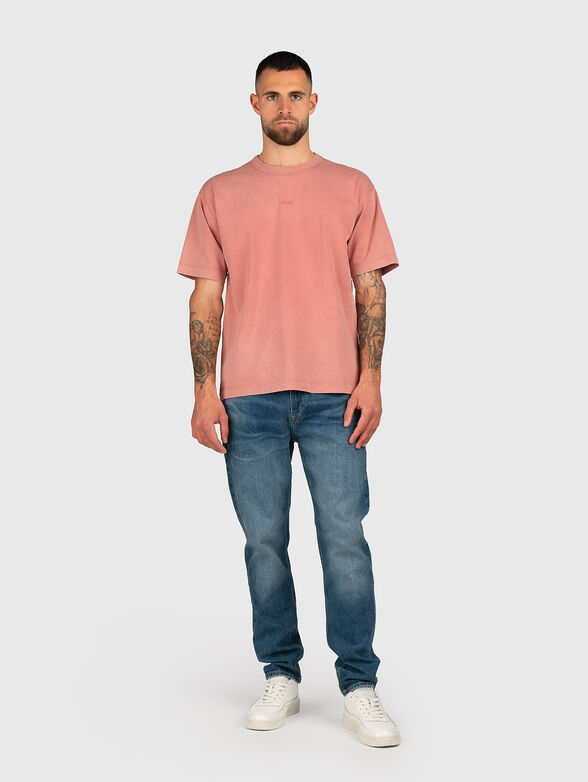 DOCKU cotton T-shirt with oval neckline - 2