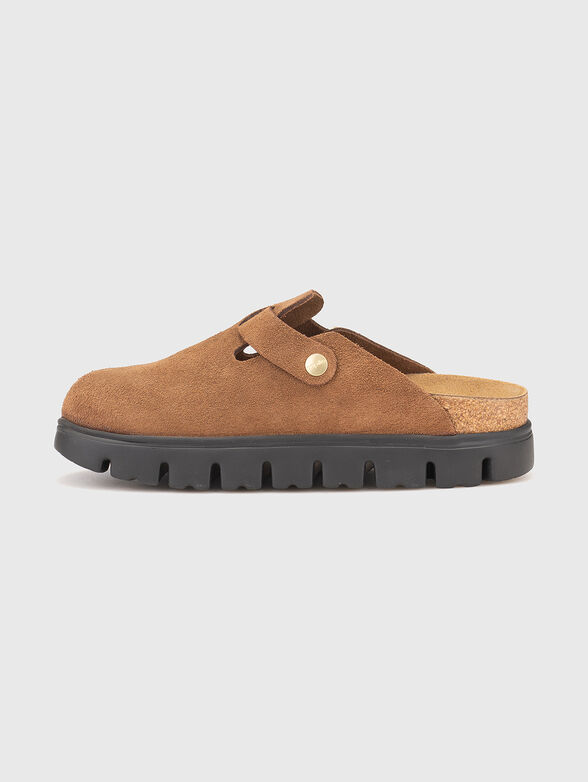 BOSTON suede chunky clogs - 4