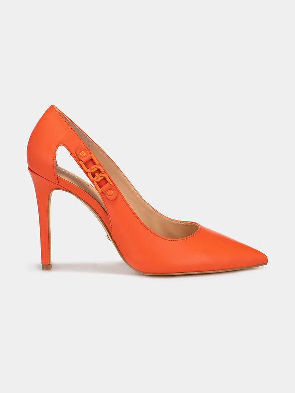 GABBI leather shoes with metal accent - 1