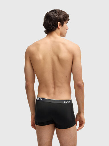 Set of three boxers with logo in cotton - 3