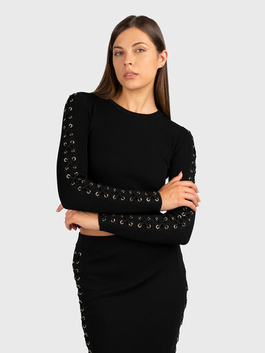 Ribbed cropped sweater - 3