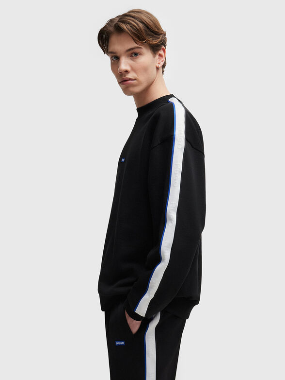 Cotton sweatshirt with contrasting details - 4
