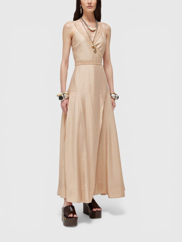 Long dress made of lyocell and lace - 4