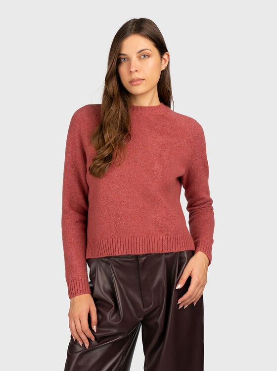 Пуловер от вълнен бленд - 1