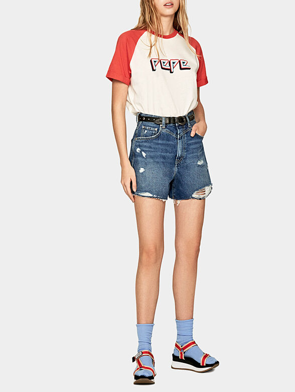 RACHEL Denim shorts - 1