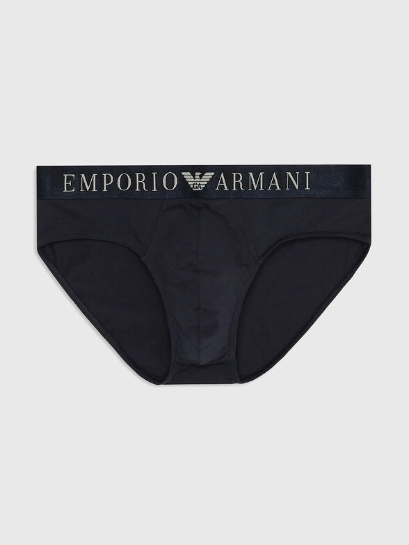 Black briefs with contrasting logo lettering - 4
