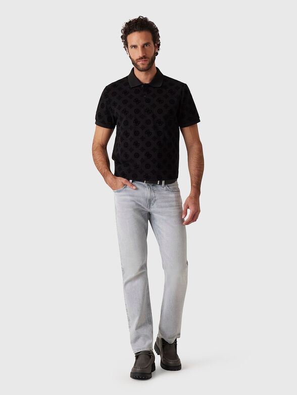 Polo shirt with monogram print - 1