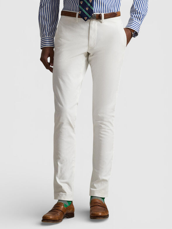 Chino trousers in white - 1