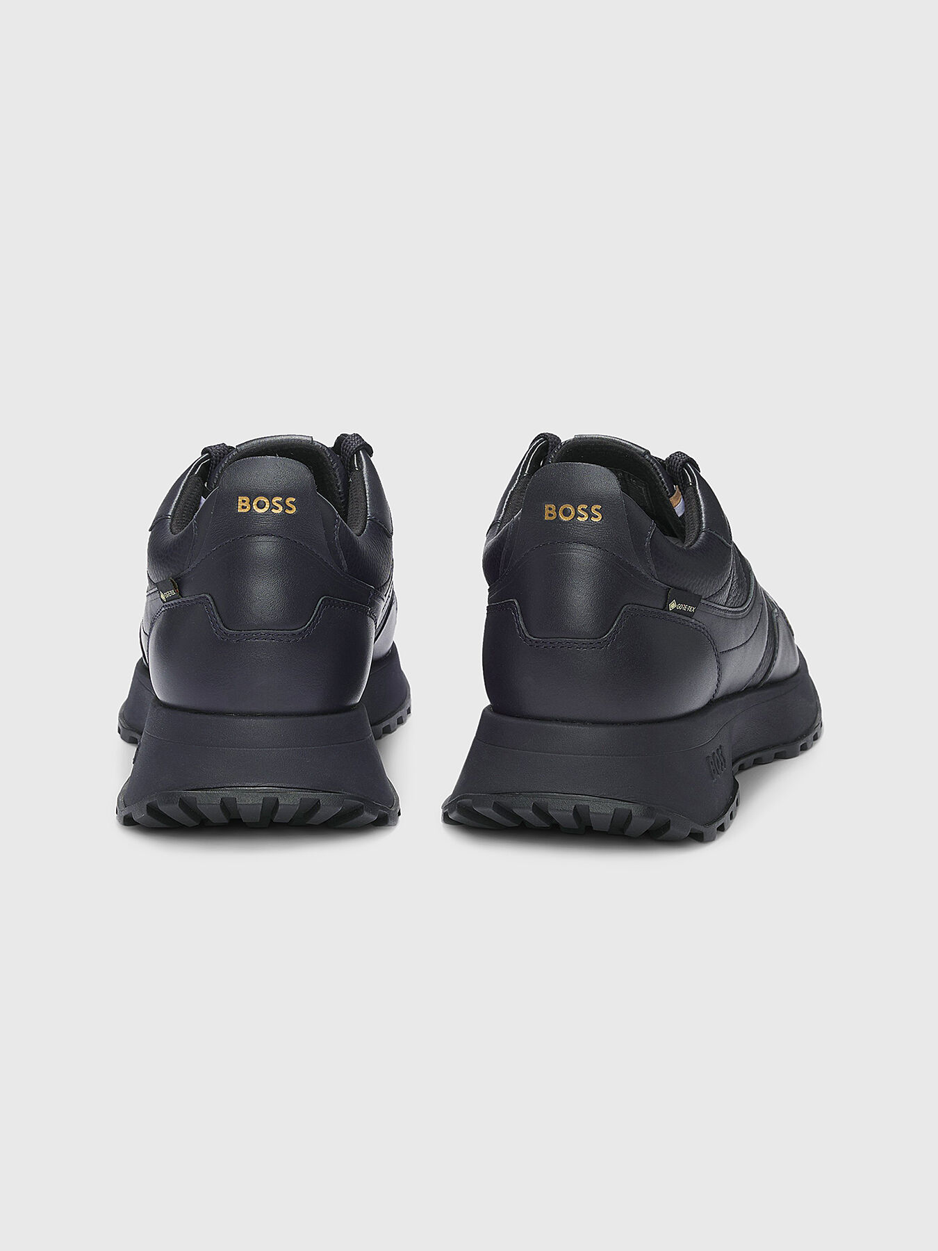 人気新品入荷 leather black GORE-TEX shoes Globalbrandsstore — BOSS brand 靴