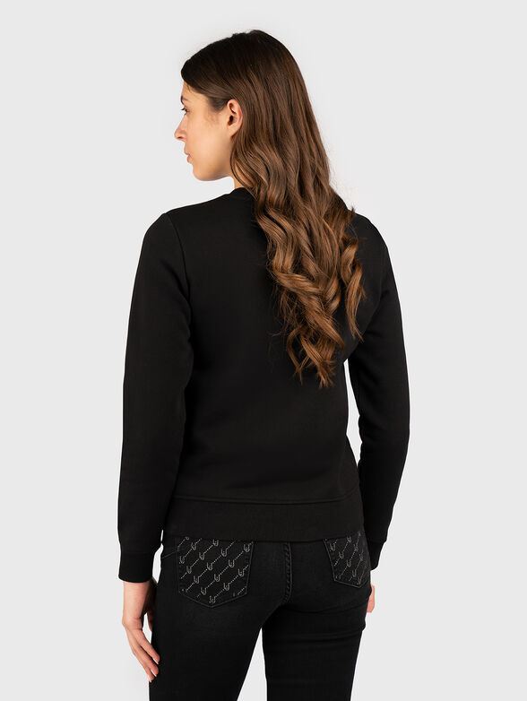 Sweatshirt with oval neckline and print - 2