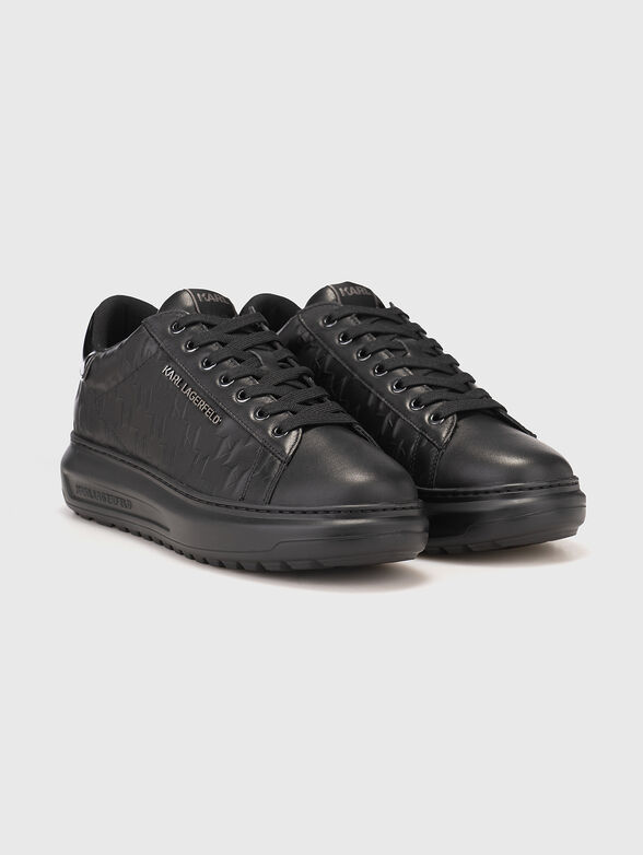 KAPRI LUG leather sports shoes with monogram logo - 2