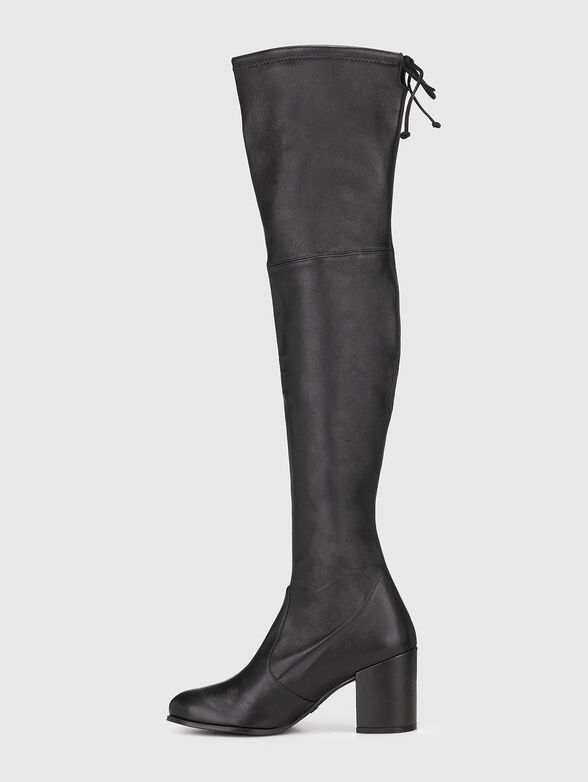 TIELAND genuine leather heeled boots - 4