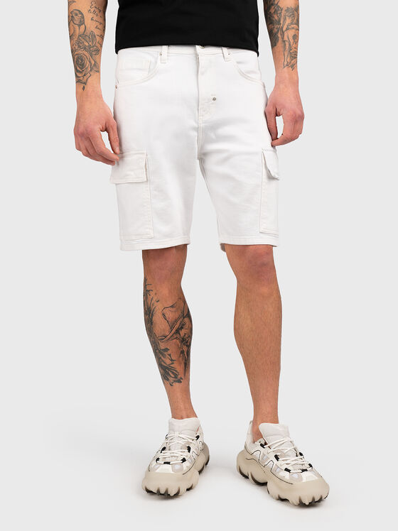 White denim shorts - 1