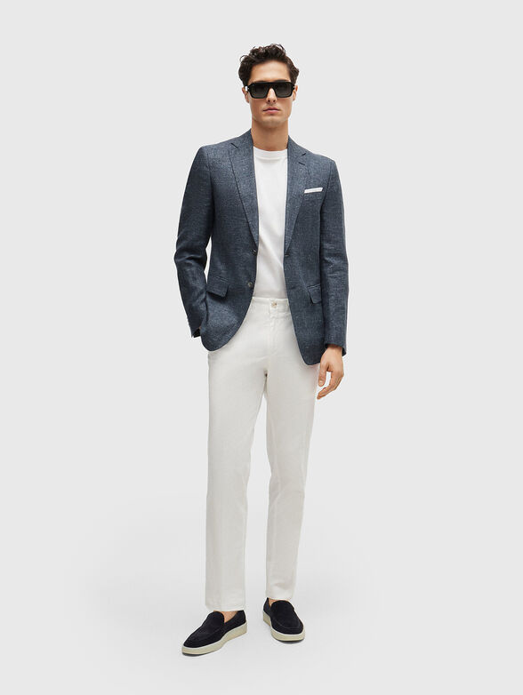 Blazer in wool and linen  - 2