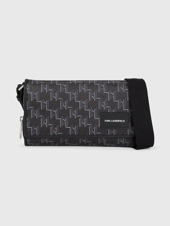 Crossbody bag with monogram print - 1