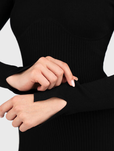 SONELY mini dress with long sleeves and accent logo - 4