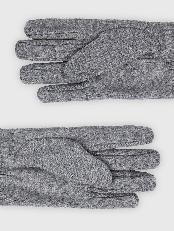 Gray wool gloves - 2