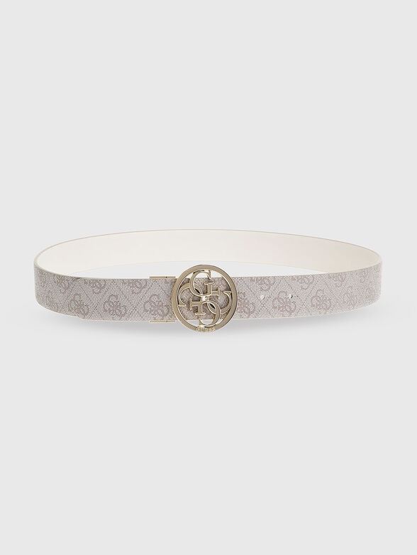 NOELLE double-face belt with logo buckle - 4
