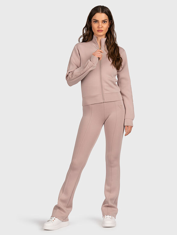 NEW ALLIE sweatshirt with zipper and logo straps - 2