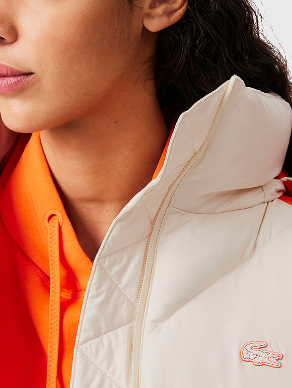 Short oversized hooded puffed jacket - 4