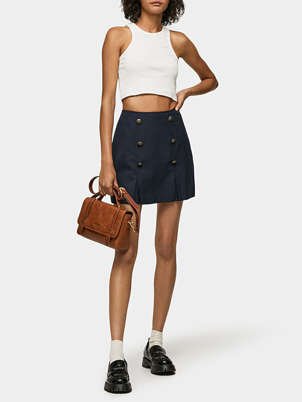 PIERA cropped top with an embroidered logo detail - 2