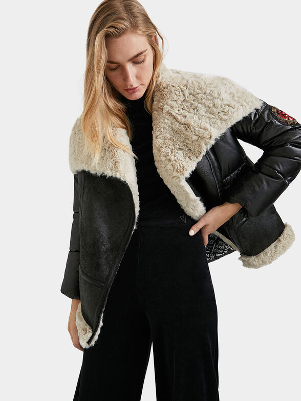 BEAUVOIR Oversize padded biker jacket - 1
