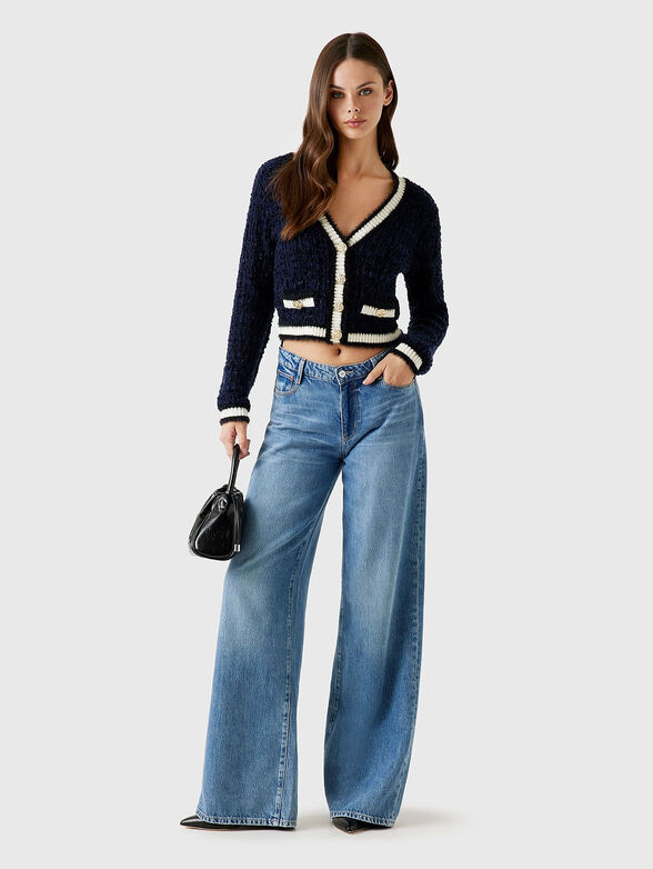 Short cardigan with accent buttons - 2