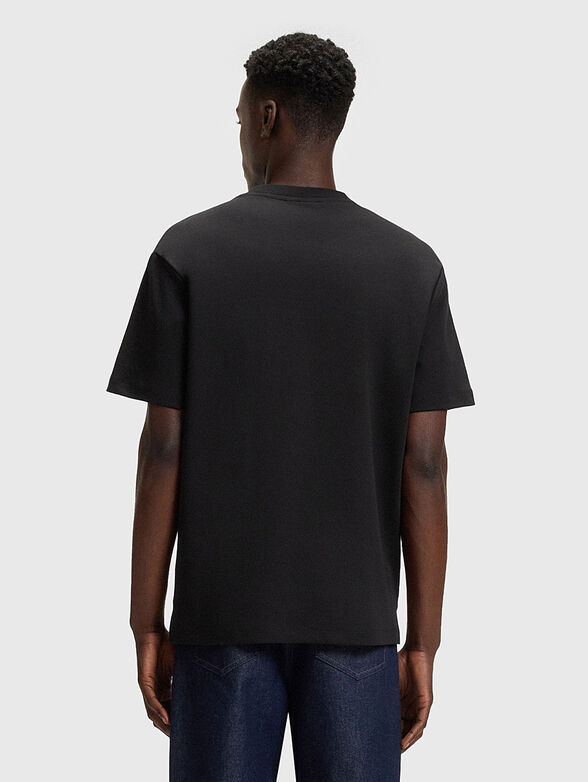 Cotton T-shirt with accent zip - 3