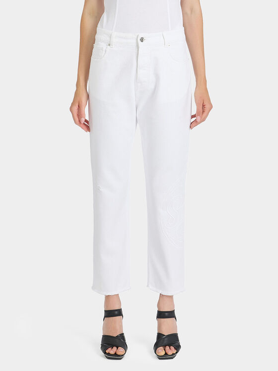 Jeans with accent embroidery - 1