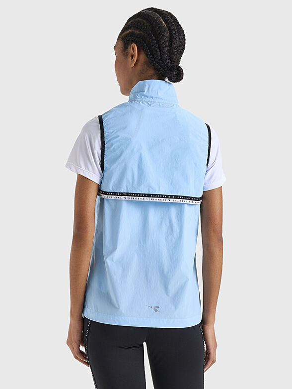 Black sports vest with logo detail - 2