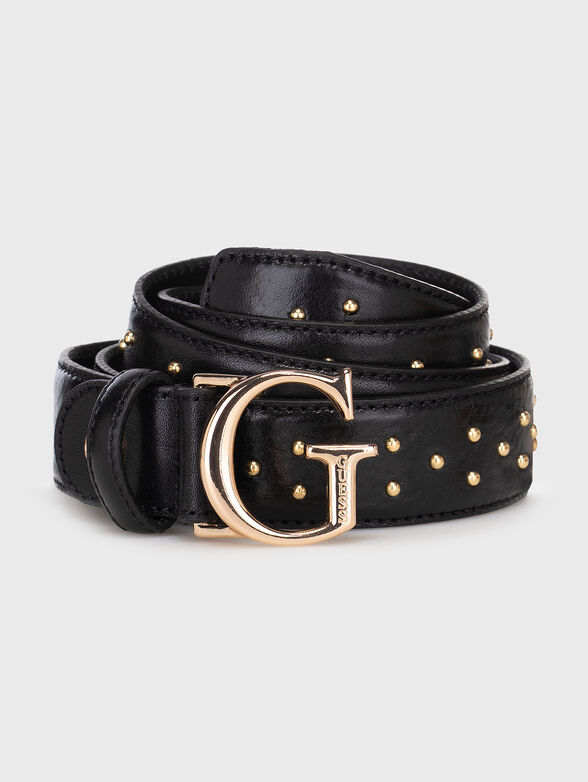 Belt with golden eyelets - 1