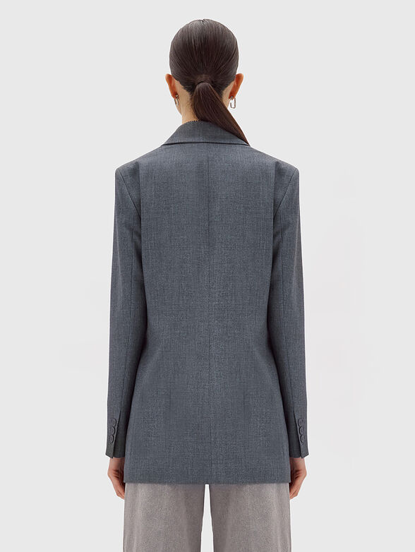 Grey blazer with buttons - 3